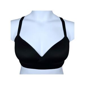 Soma Enbliss Wireless Bra sz 38D * Black Wire Free Soft Cup No Wire Stretch Bra